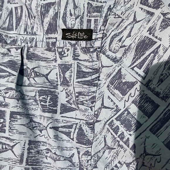 Salt Life Button Down Short Sleeve Shirt - Picture 5 of 7